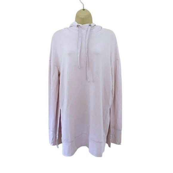 Athleta Woman's Sz M Light Piknk Sundown Hoodie w/ Kangaroo Pocket - Picture 2 of 9